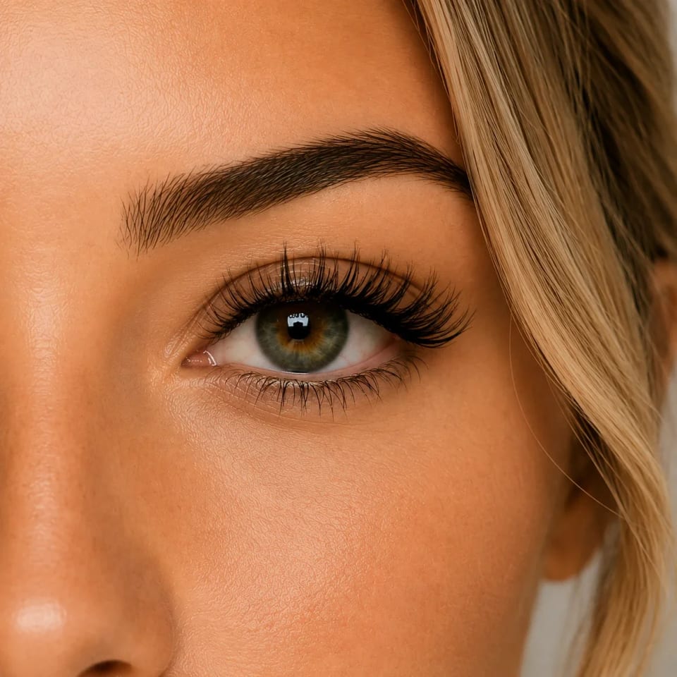 Oog met LashVie-wimpers