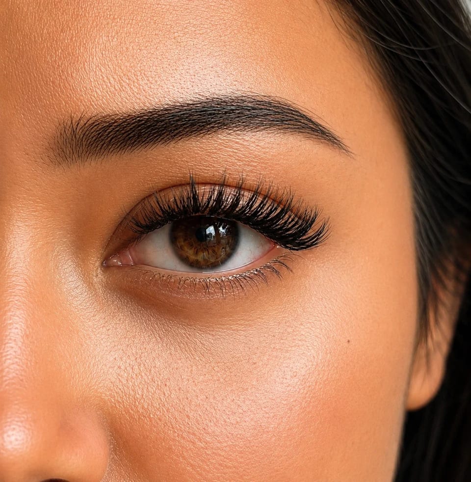 Oog met LashVie-wimpers